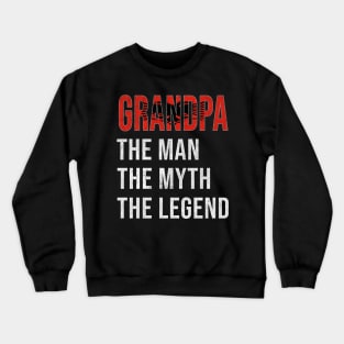 Grand Father Albanian Grandpa The Man The Myth The Legend - Gift for Albanian Dad With Roots From  Albania Crewneck Sweatshirt